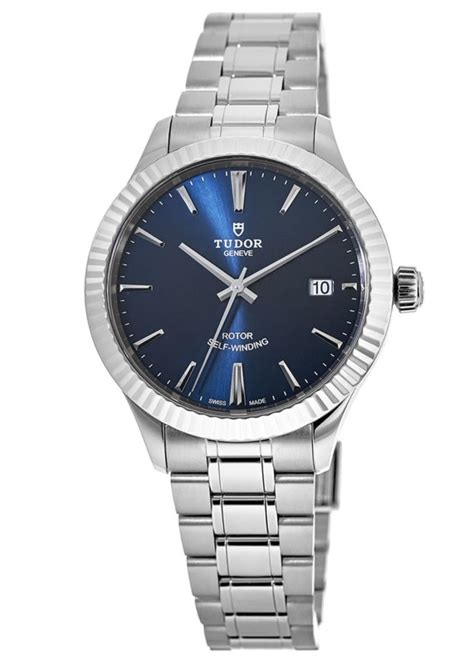 Tudor Style 34mm Blue Dial Women's Watch M12310